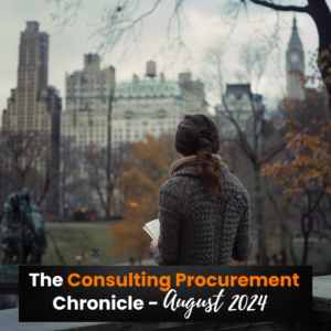 The Consulting Procurement Chronicle – August 2024 13 The Consulting Procurement Chronicle – agosto de 2024